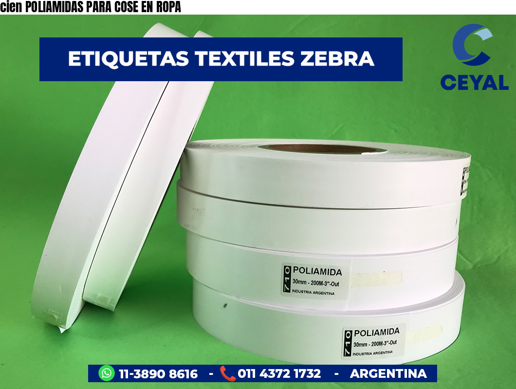 cien POLIAMIDAS PARA COSE EN ROPA