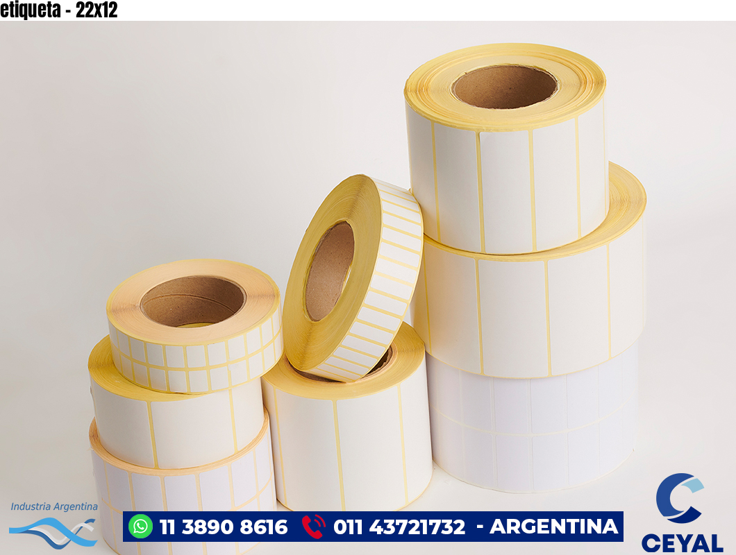 etiqueta - 22x12