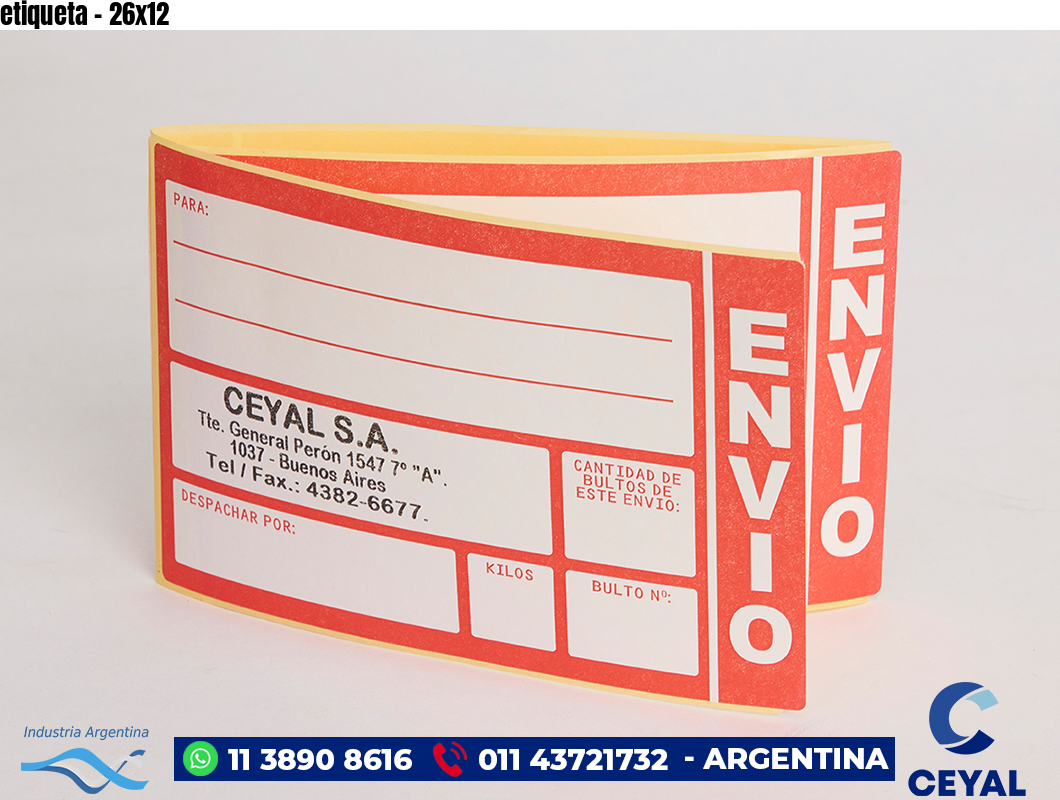 etiqueta - 26x12