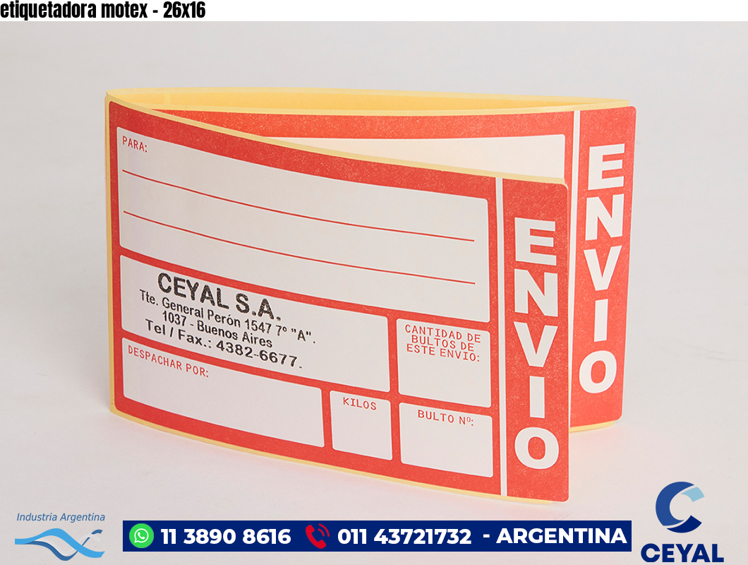 etiquetadora motex - 26x16