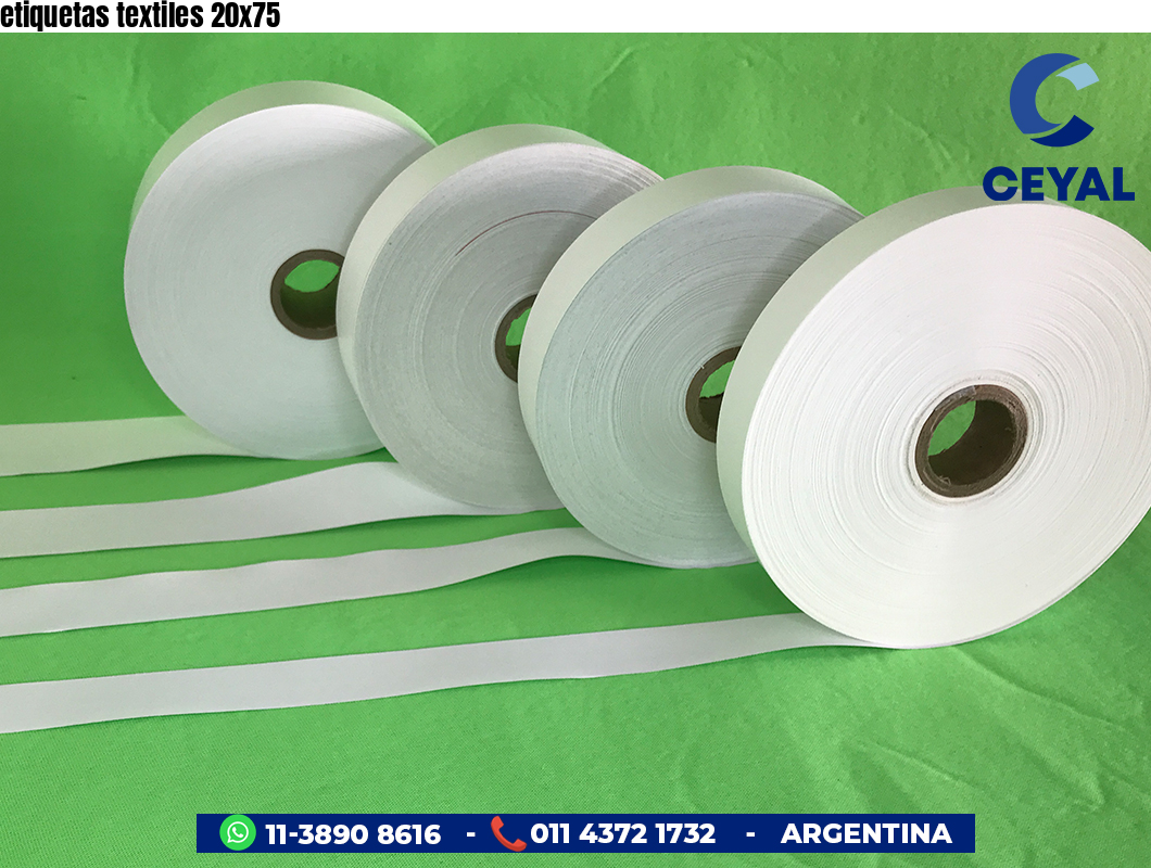 etiquetas textiles 20x75