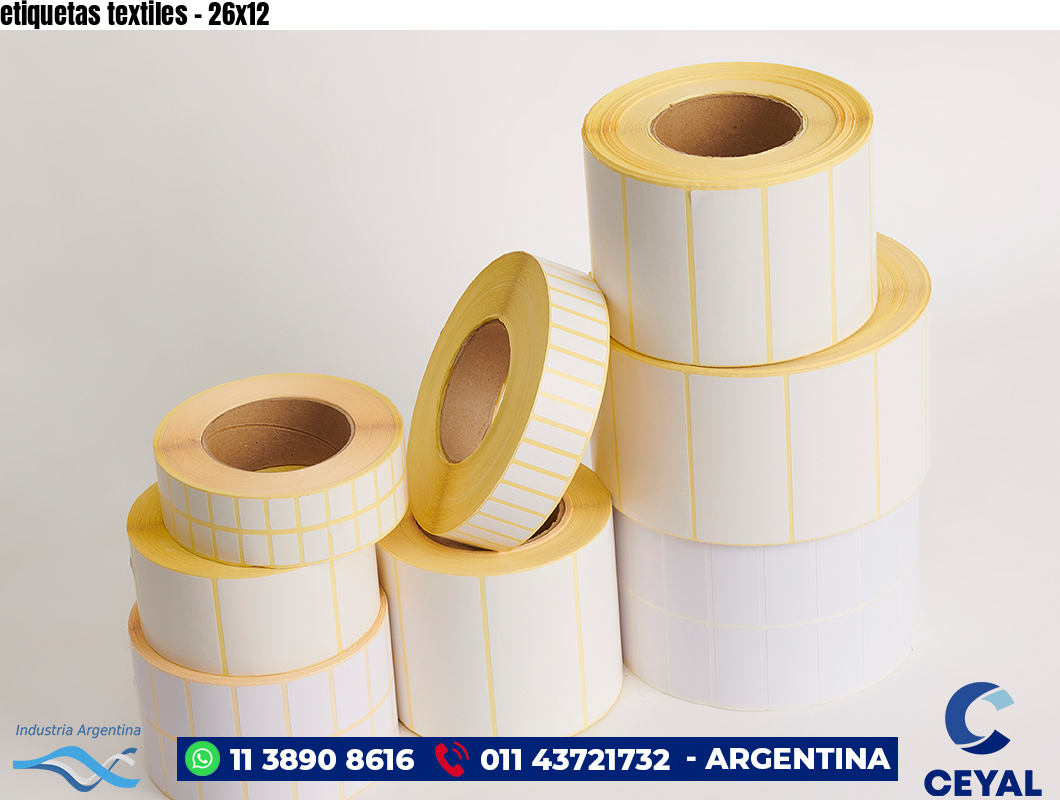 etiquetas textiles - 26x12