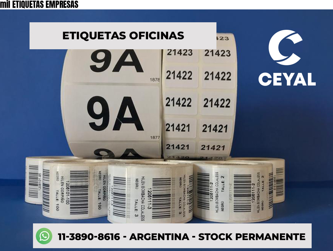 mil ETIQUETAS EMPRESAS