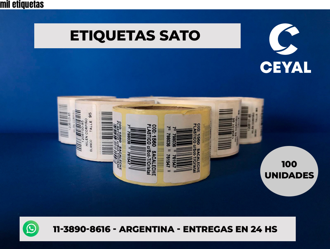 mil etiquetas