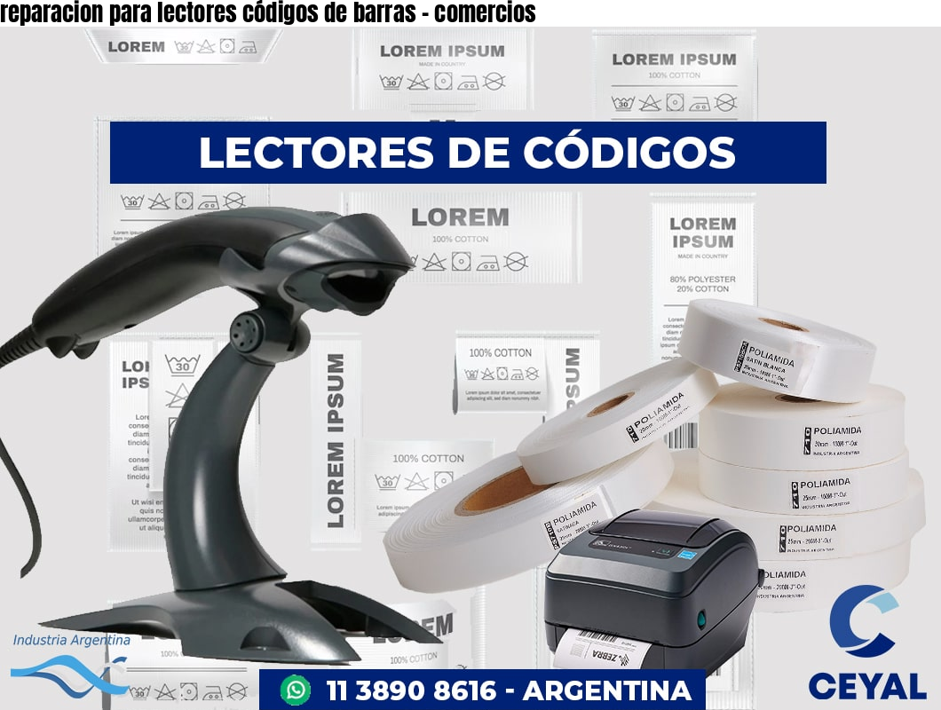 reparacion para lectores códigos de barras - comercios