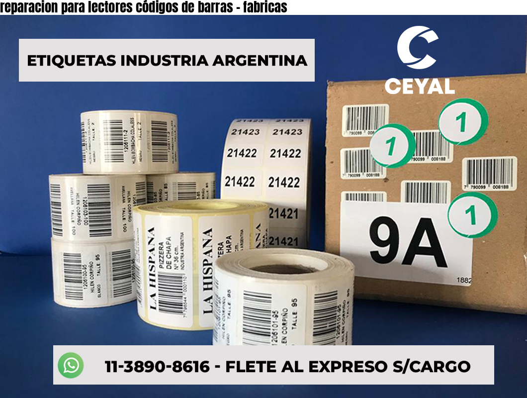 reparacion para lectores códigos de barras - fabricas