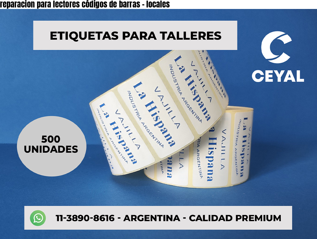 reparacion para lectores códigos de barras - locales