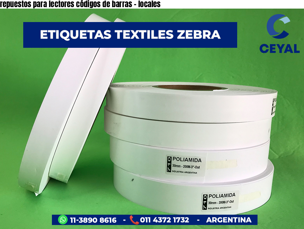 repuestos para lectores códigos de barras - locales