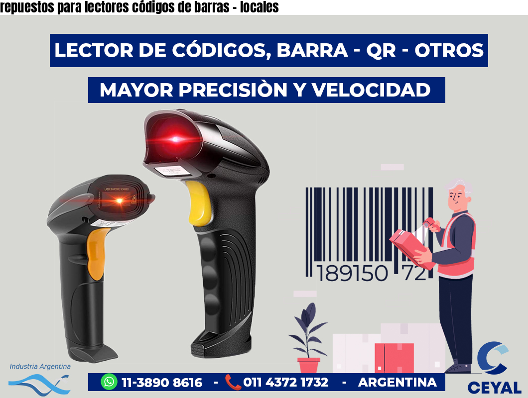 repuestos para lectores códigos de barras - locales
