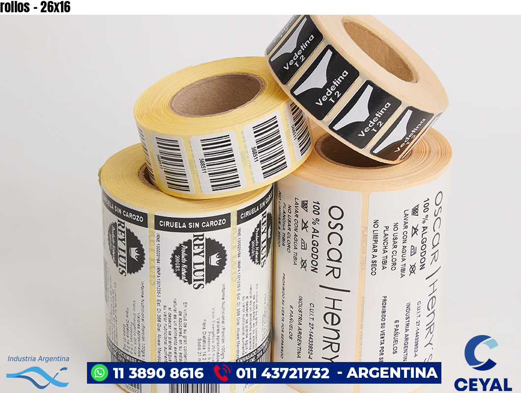 rollos - 26x16