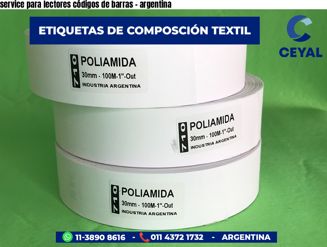 service para lectores códigos de barras - argentina