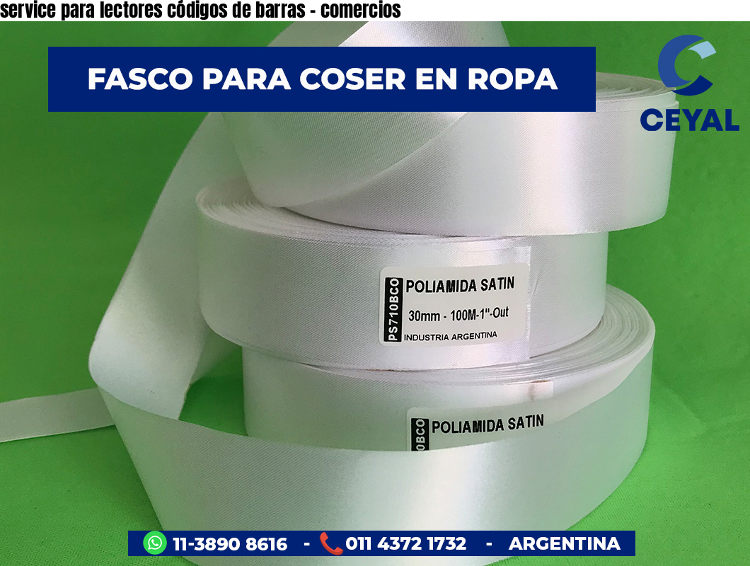 service para lectores códigos de barras - comercios