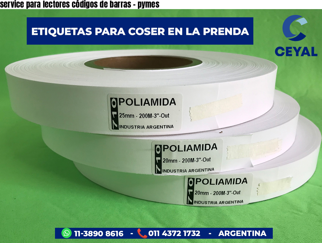 service para lectores códigos de barras - pymes