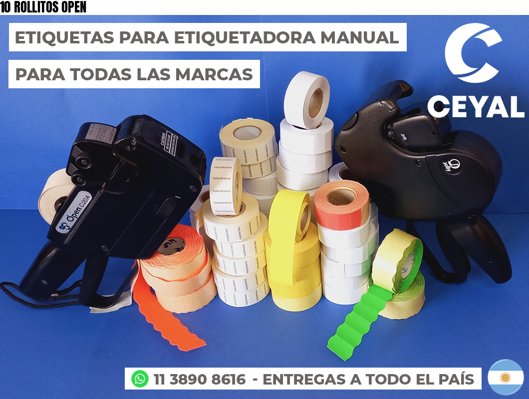 10 ROLLITOS OPEN