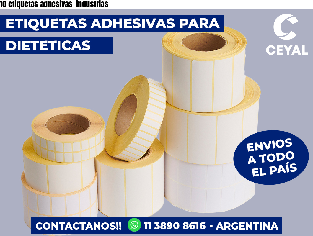 10 etiquetas adhesivas industrias