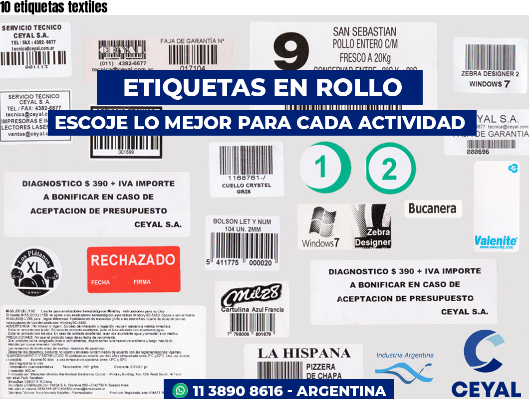 10 etiquetas textiles