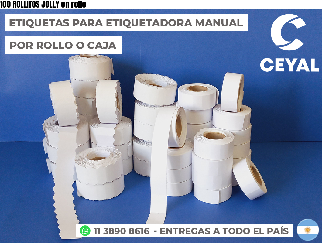 100 ROLLITOS JOLLY en rollo