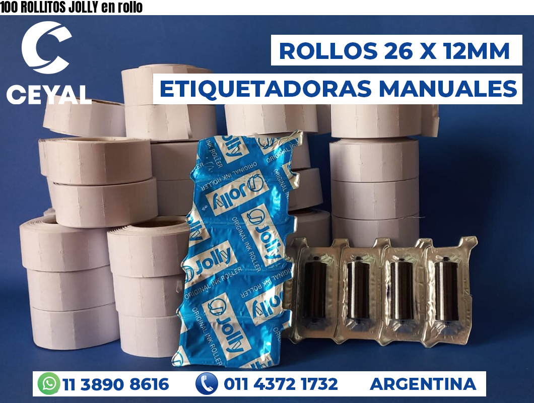 100 ROLLITOS JOLLY en rollo