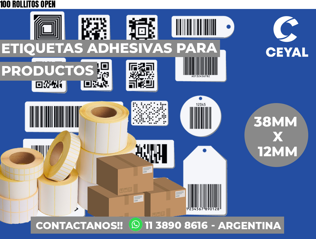100 ROLLITOS OPEN