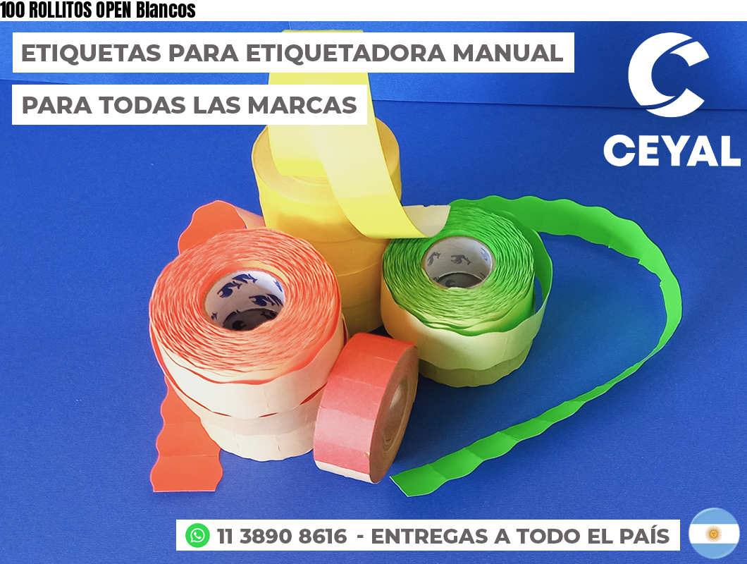 100 ROLLITOS OPEN Blancos