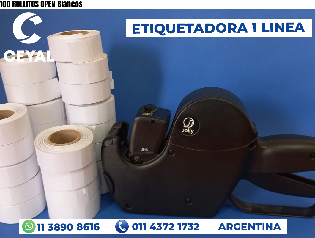 100 ROLLITOS OPEN Blancos