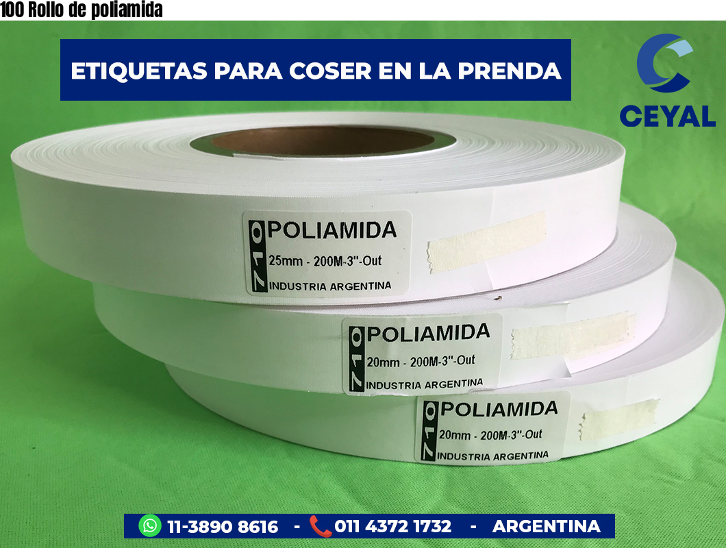 100 Rollo de poliamida