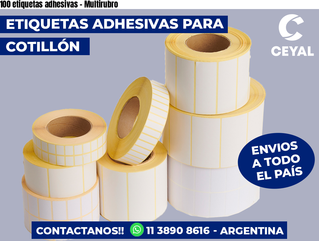 100 etiquetas adhesivas – Multirubro