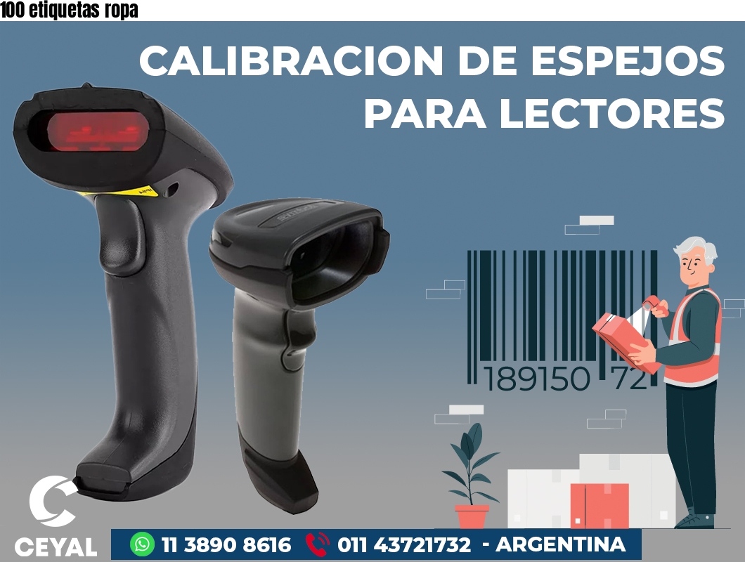 100 etiquetas ropa