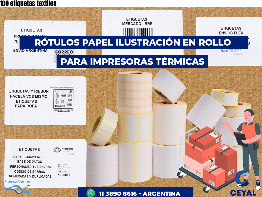 100 etiquetas textiles