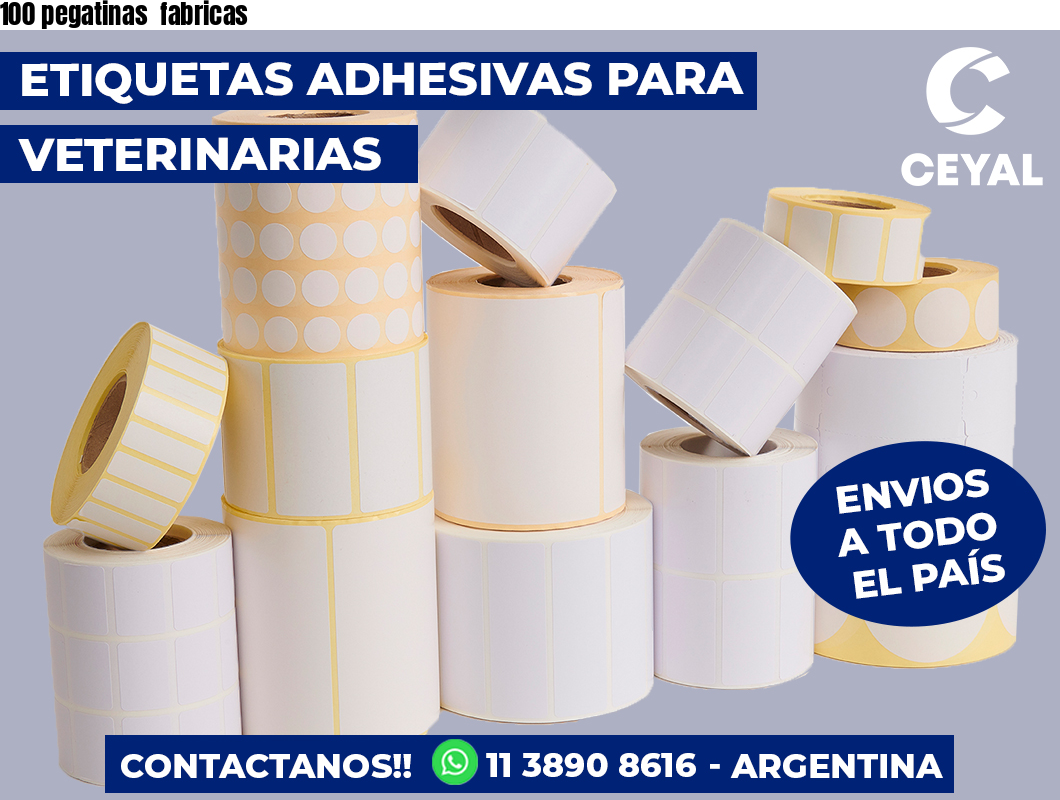 100 pegatinas  fabricas