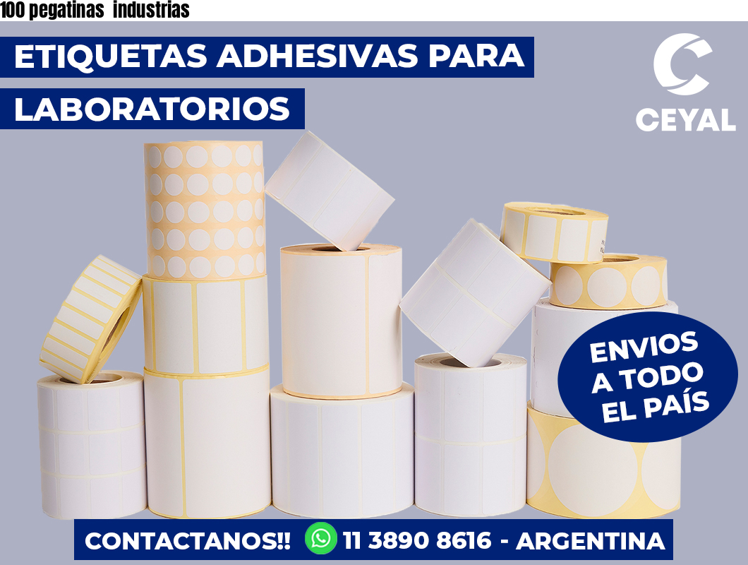 100 pegatinas  industrias