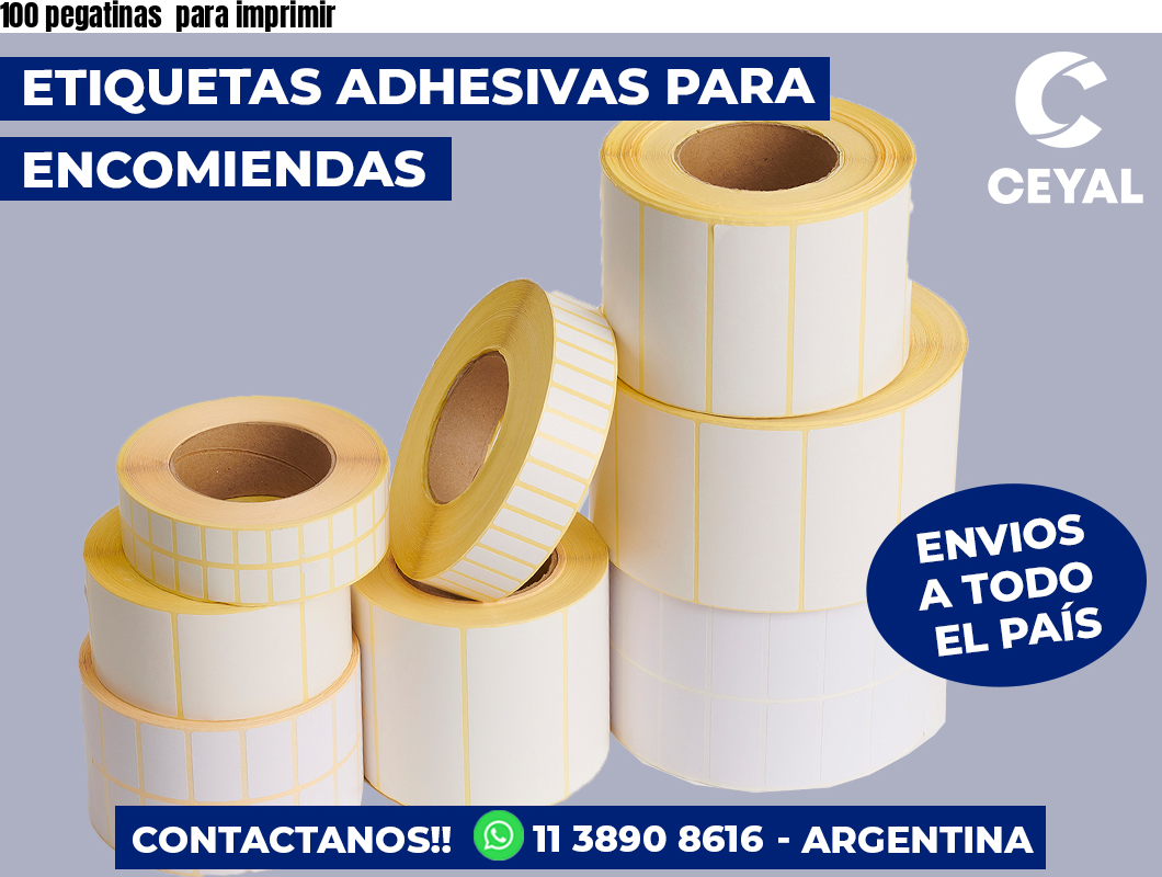 100 pegatinas  para imprimir