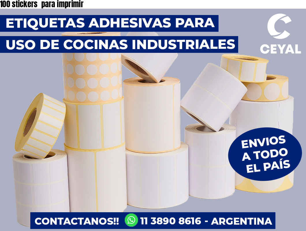 100 stickers  para imprimir