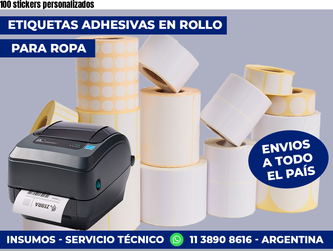 100 stickers personalizados