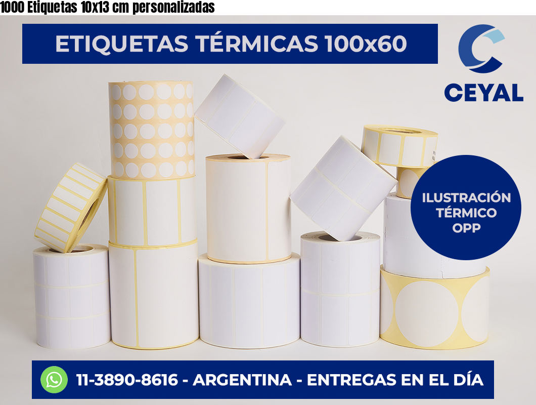 1000 Etiquetas 10×13 cm personalizadas
