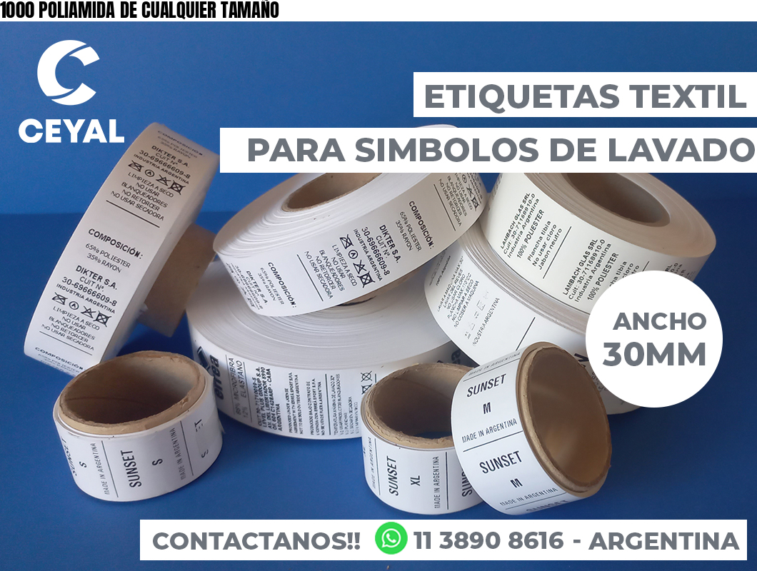 1000 POLIAMIDA DE CUALQUIER TAMAÑO