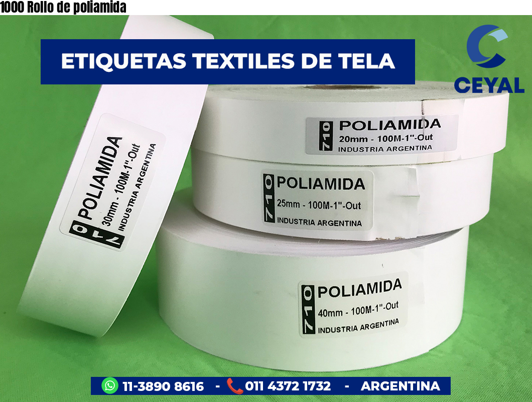 1000 Rollo de poliamida