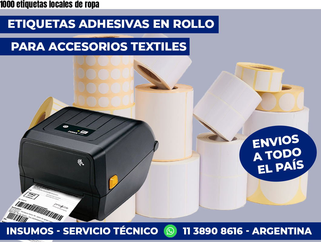 1000 etiquetas locales de ropa