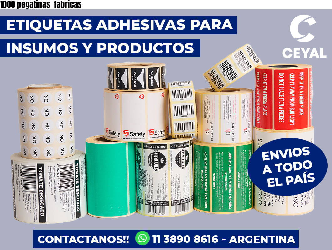 1000 pegatinas fabricas