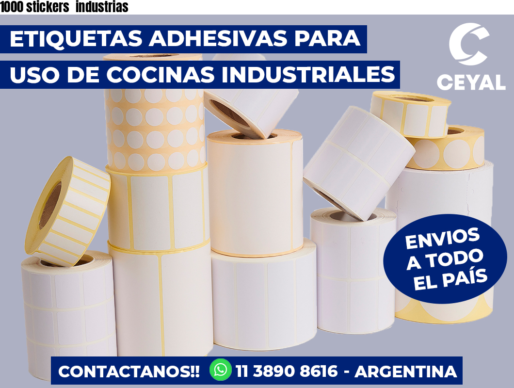 1000 stickers  industrias