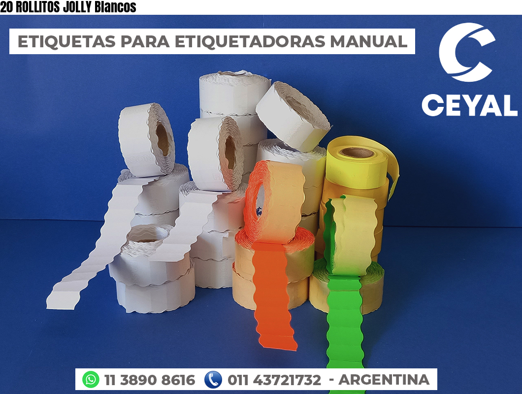 20 ROLLITOS JOLLY Blancos