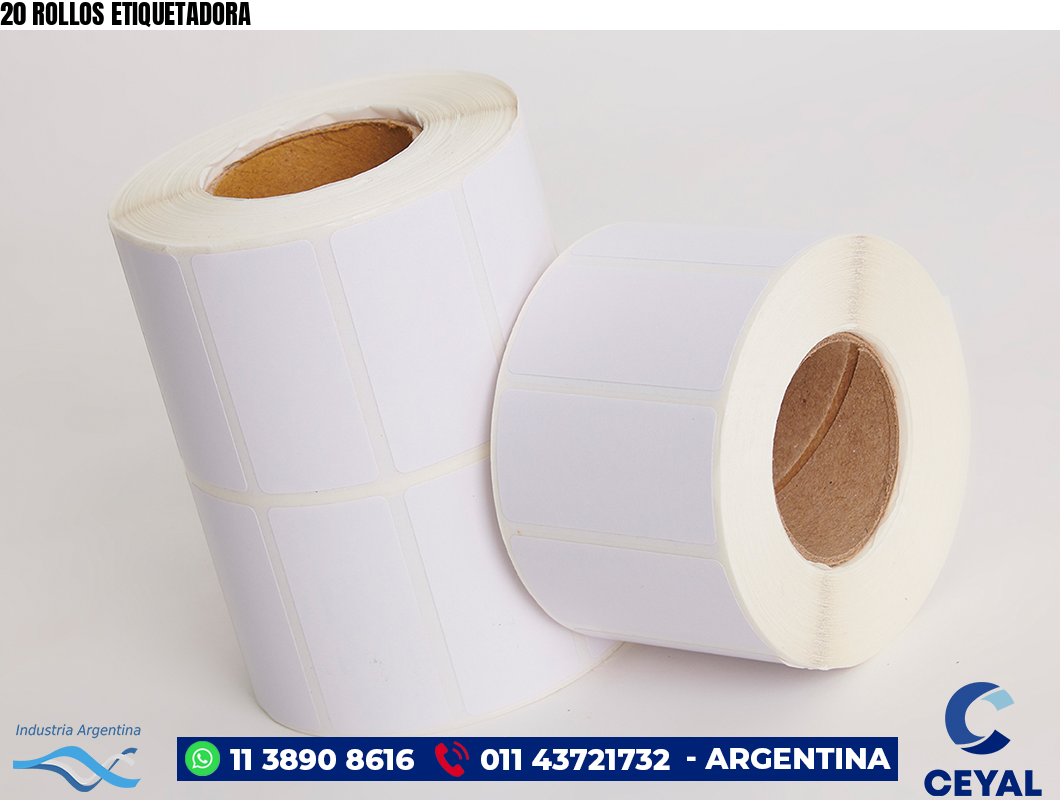 20 ROLLOS ETIQUETADORA