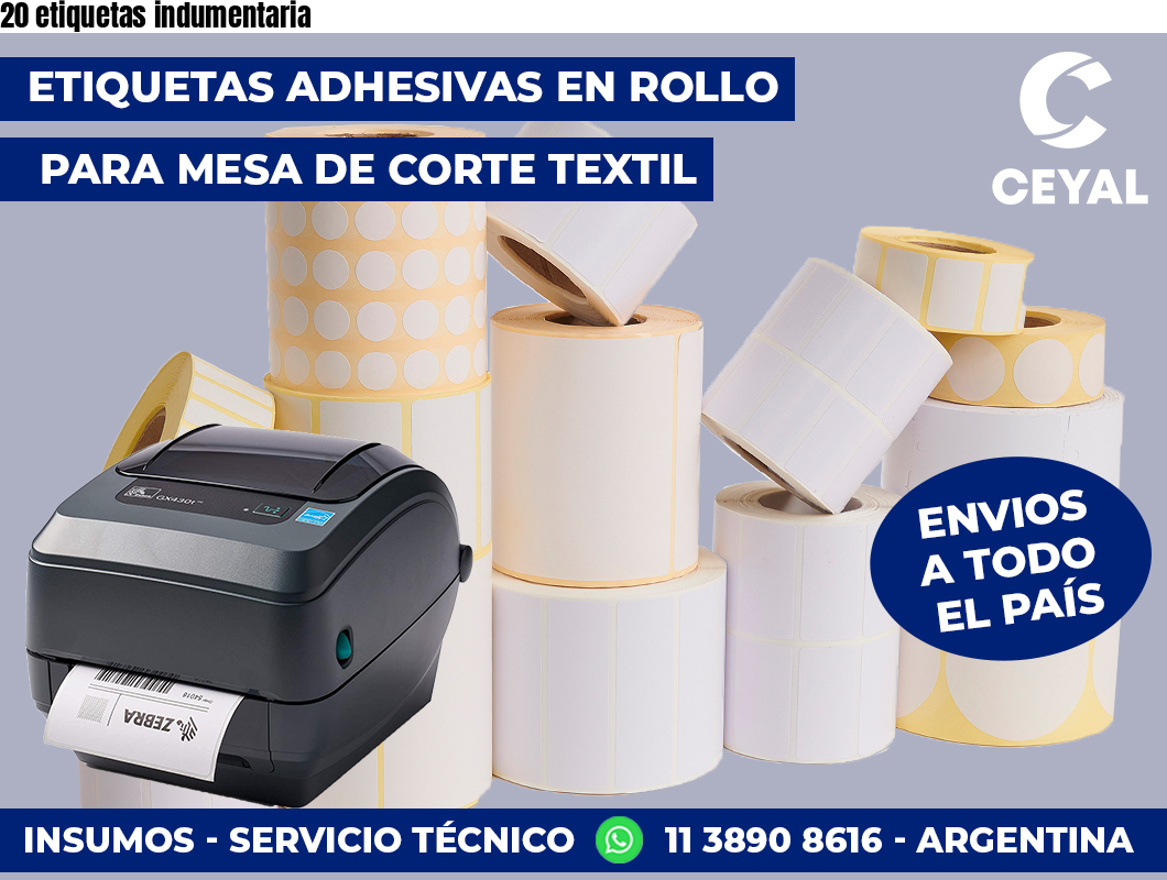 20 etiquetas indumentaria