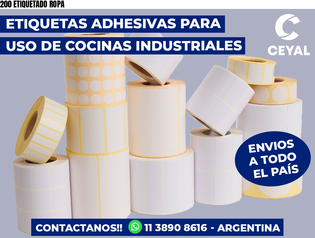 200 ETIQUETADO ROPA