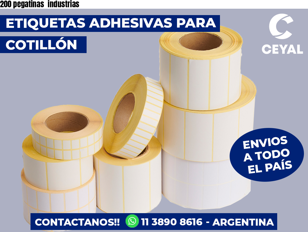 200 pegatinas industrias