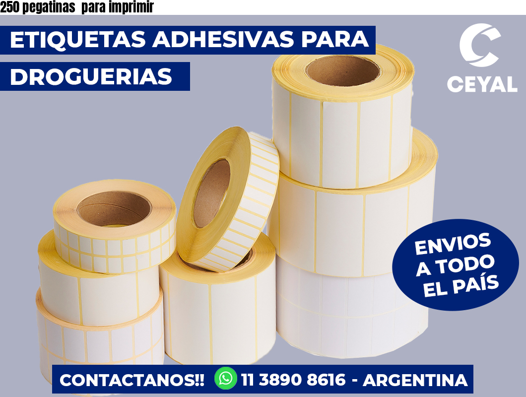 250 pegatinas  para imprimir