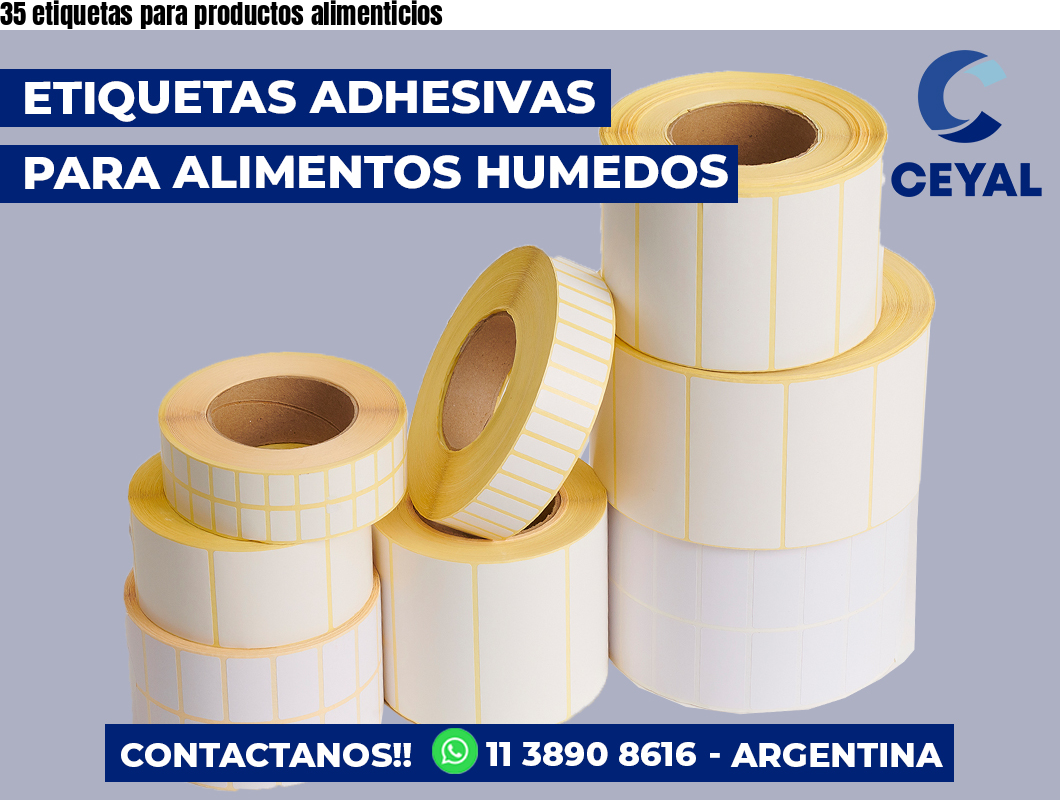 35 etiquetas para productos alimenticios