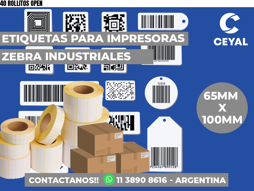 40 ROLLITOS OPEN
