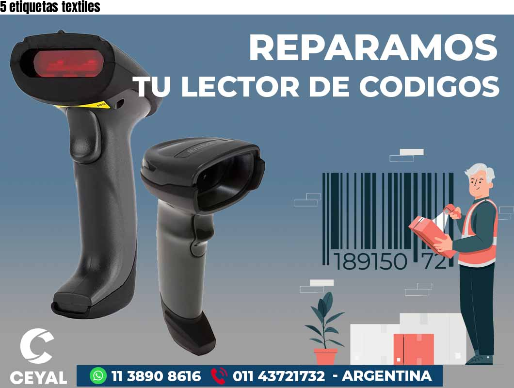 5 etiquetas textiles