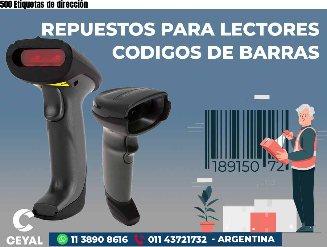 500 Etiquetas de dirección
